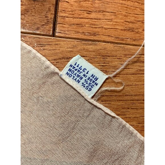 Vintage Womens Floral Pink Sheer Scarf 17x44 Japan - Picture 4 of 4